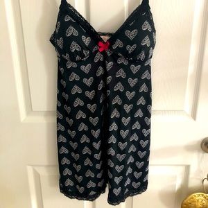 Women’s heart print baby doll